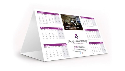 Sharp Consultancy's 2025 desk calendar