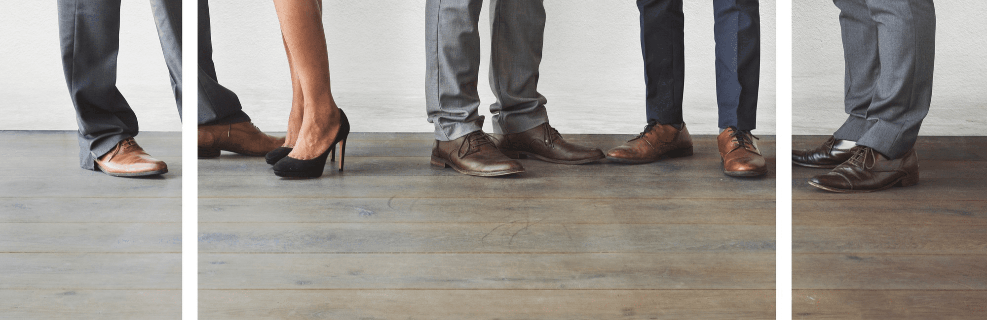 Four different pairs of top finance candidates pose together in front of a wall, highlighting teamwork and professionalism.